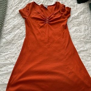 Orange t shirt dress